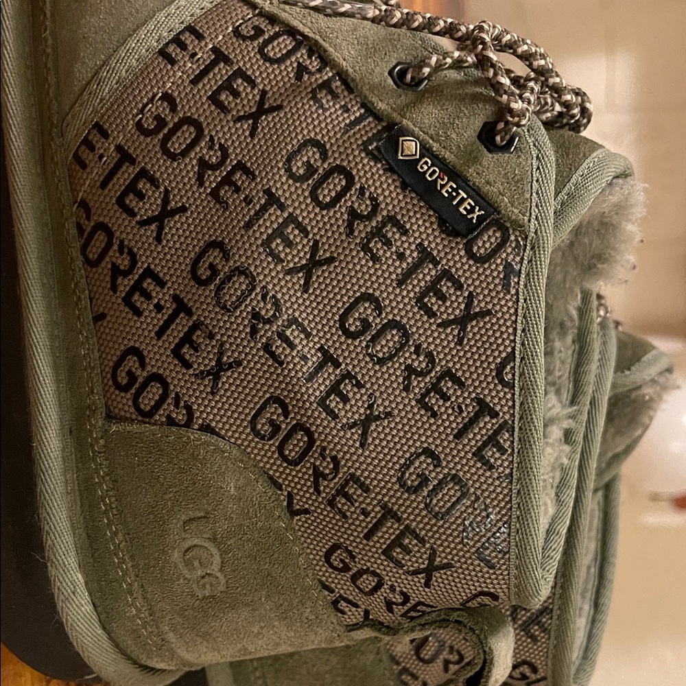 UGG Grey  Gore-Tex Boots with Patterned Laces